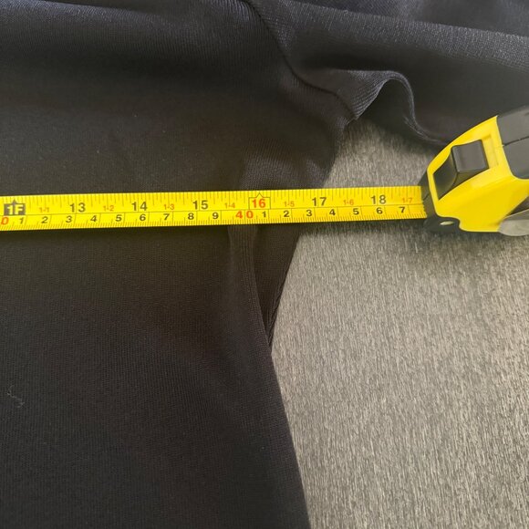 Exclusively Misook Women's Black Rhinestone Mock Neck LS Cocktail Midi Dress, XS - Picture 5 of 6